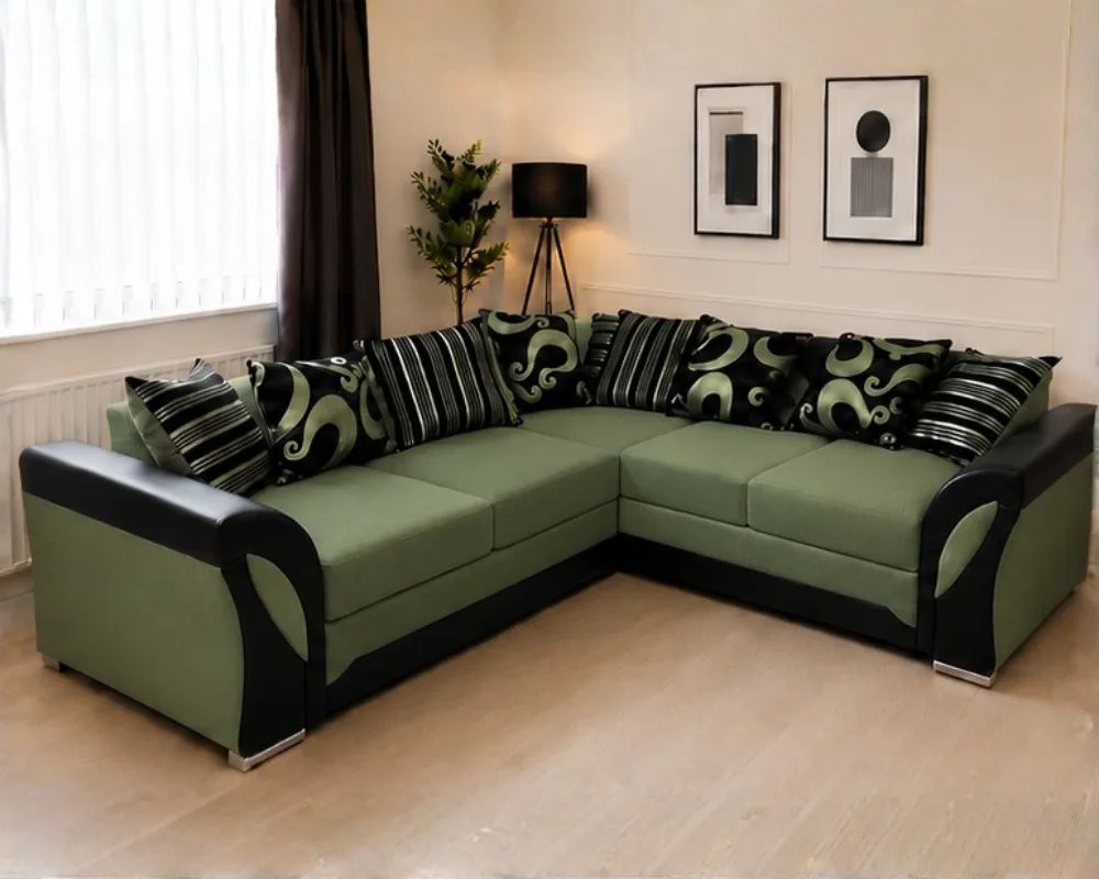 Shannon Luxury U Shape Corner Couch – Spacious 5 Seater Shannon Fabric Corner Sofa - Stylish 5 Seater Family Seating - Image 1