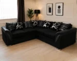 Shannon 5 Seater Corner Sofa - Luxury Black Corner Sofa