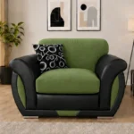 Modern Shannon Green 1 Seater Sofa – Comfortable Armchair
