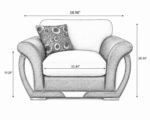 Shannon One Seater Brown Sofa - Stylish Shannon Living Room Chair - Image 5