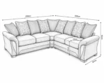 Shannon Corner Sofa 5 Seater - Shannon Grand Corner Sofa Collection - Image 6