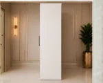 Modern Black 2 Door Wardrobe -  Contemporary Bedroom Storage Cabinet - Image 4