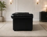 Chesterfield Lounge Sofa – Contemporary Chesterfield Leather Sofa - Premium 3-Seater Sofa - Image 3