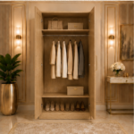 Modern 2 Door Wardrobe with Dual Full-Length Mirrors - Two Door Wardrobe with 2 Mirrors - Image 5