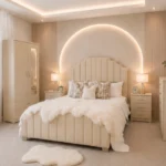 Elegant king Bed Room Set - two Door Wardrobe With two Drawer - Chest of Five Drawers With Two Bed Side Table