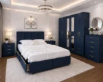 Modern Dark Blue Bedroom Furniture – Complete Matching Set