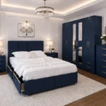 Modern Dark Blue Bedroom Furniture – Complete Matching Set