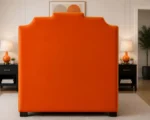 Designer Orange Arizona Double Bed 160x200 cm -Premium Frame-Double Bed with mattress (160*200cm) - Image 4