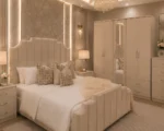 Elegant King Size Bed Furniture Set - Six Door Wardrobe With Four Drawer - Chest of Five Drawers With Two Bed Side Table - Image 2