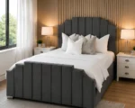 Arizona 200 × 200 cm Super King Bed – Contemporary Upholstered Bed Frame with mattress - Image 2