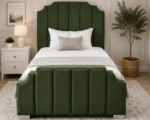 Arizona Signature Forest Green Luxury Single Bed Frame – Single Bed with Mattress