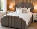 Arizona Royale Double Bed in Warm Brown - Elegant 160x200 Bed-Double Bed with Mattress - Image 2