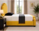 Premium Yellow Arizona Double Bed with Optional Mattress-Double Bed with Mattress - Image 2