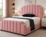 Champagne Pink Arizona Super King Bed Frame – Elegant Bedroom Furniture with mattress - Image 4