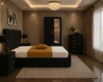 Premium Home Bedroom Set - King Size Bed - Two Door Wardrobe With Mirror - Five Drawer Chest - Two Bedside Tables - Image 2