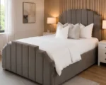 Arizona Royale Double Bed in Warm Brown - Elegant 160x200 Bed-Double Bed with Mattress - Image 4
