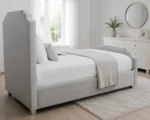 Arizona Prestige Luxury Upholstered Single Bed– Timeless Luxury Design – Single Bed with Mattress - Image 3