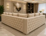 Elegant 5 Seater Beige Corner Sofa - Premium Living Room Sofa - Image 4