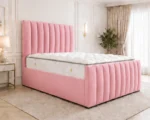 Panel Line Super King Size Bed with Mattress - Image 4