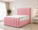 Panel Line Super King Size Bed with Mattress