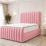 Panel Line Super King Size Bed with Mattress