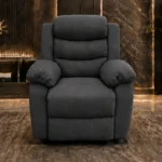 Charcoal Roma Single Seater Sofa – Modern Comfort & Elegant Design