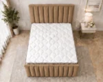 Comfortable Super King Bed with Stylish Panel With Mattress - Image 3