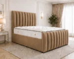 Comfortable Super King Bed with Stylish Panel With Mattress - Image 5