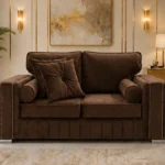 Luxury Walnut 2 Seater Sofa – Sophisticated Style Meets Everyday Comfort