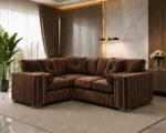 Walnut 4 Seater Sofa – Luxury Modern Living Room Sofa with Plush Seating - Image 2