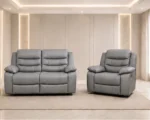 Roma Recliner Sofa Set 2+1 Grey Color - Stylish Comfort for Every Home