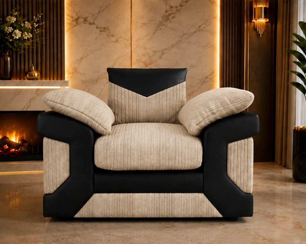 2 Dino One Seater – A Stylish Addition to Contemporary Interiors Modern 1 Seater Sofa – Stylish Single Seater Premium Sofa - Image 1