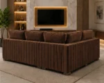 Walnut 4 Seater Sofa – Luxury Modern Living Room Sofa with Plush Seating - Image 3