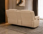 Roma Beige 3 Seater Recliner Sofa – Stylish Modern Living Room Sofa with Comfortable Reclining Seats - Image 3