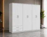 6 Door Wardrobe Furniture with 2 Drawers Stylish Bedroom Storage - Image 2