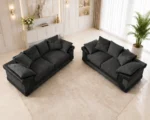 Dino 3+2 Sofa Set Dark Grey - 5 Seater Stylish Sofa - Image 3