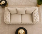 Classic Beige 2 Seater Sofa – Elegant Style with Everyday Comfort - Image 3