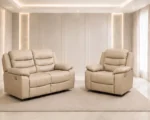 Roma Recliner Sofa Set 2+1 Beige - Luxury Comfort & Modern Style Stylish Comfort for Your Home - Image 2