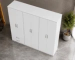 6 Door Wardrobe Furniture with 2 Drawers Stylish Bedroom Storage - Image 4
