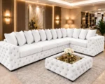 Elegant Large Corner Sofa Suite with Tufted Detailing - Comfortable Seating, Premium Finish & Contemporary Style