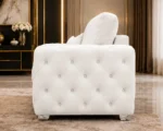 White 1 Seater Sofa – Elegant Luxury for Modern Living Spaces - Image 3