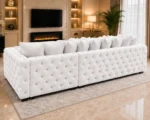 Elegant Large Corner Sofa Suite with Tufted Detailing - Comfortable Seating, Premium Finish & Contemporary Style - Image 4