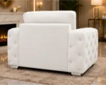 White 1 Seater Sofa – Elegant Luxury for Modern Living Spaces - Image 4