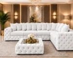 Elegant Large Corner Sofa Suite with Tufted Detailing - Comfortable Seating, Premium Finish & Contemporary Style - Image 3