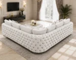 Premium White Corner Sofa L Shape – Plush Designer Sofa for Modern Living Rooms - Image 4