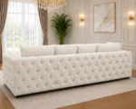 4 Seater Off White Sofa – Elegant Plush Upholstered Lounge Suite - Image 4