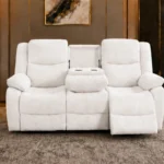 Roma White 3 Seater Recliner Sofa – Elegant Modern Living Room Seating with Premium Relaxation