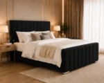 Luxury Black Super King Bed with Mattress – Stylish Super King Size Bed Frame – 200 x 200 cm - Image 5