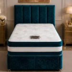 Zinc Fabric Single Divan Bed With Comfortable Mattress & Storage Included-Zinc 3ft Divan Bed Set