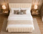Luxury Super King Size Bed with Mattress - Panel Line Super King Size Bed with Mattress - Image 3